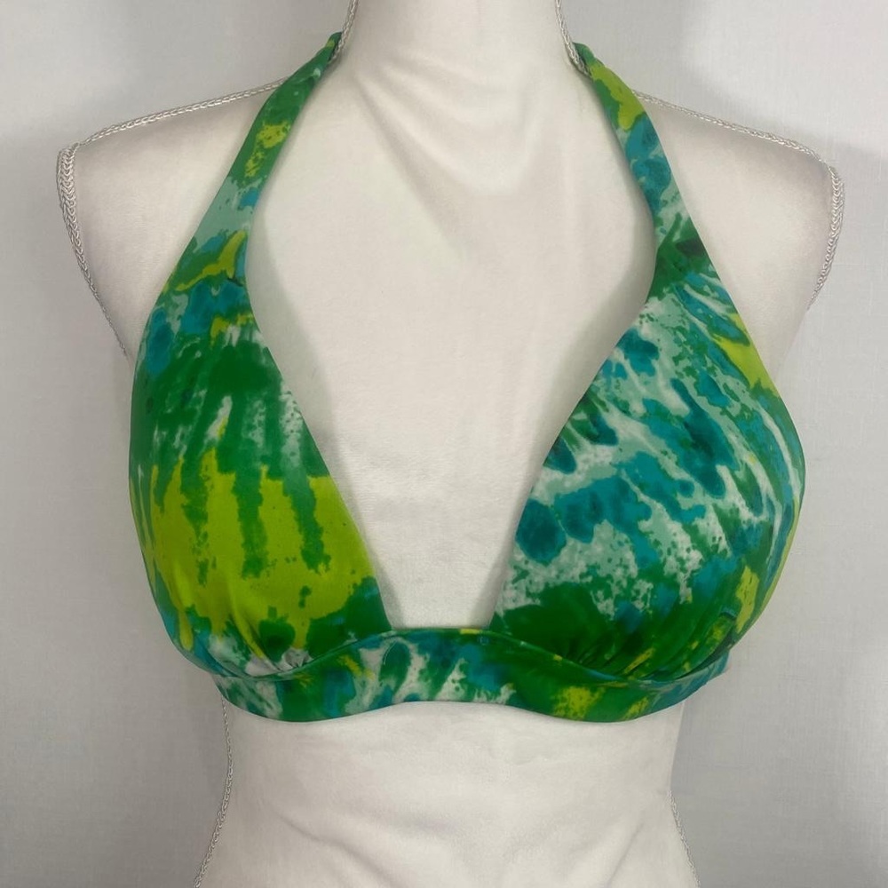 Tie Dye Print Super Cute Triangle Bikini Top
